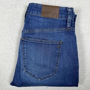 Madewell Curvy High Rise Skinny Crop Jeans Womens 28‎ Blue Denim Distressed